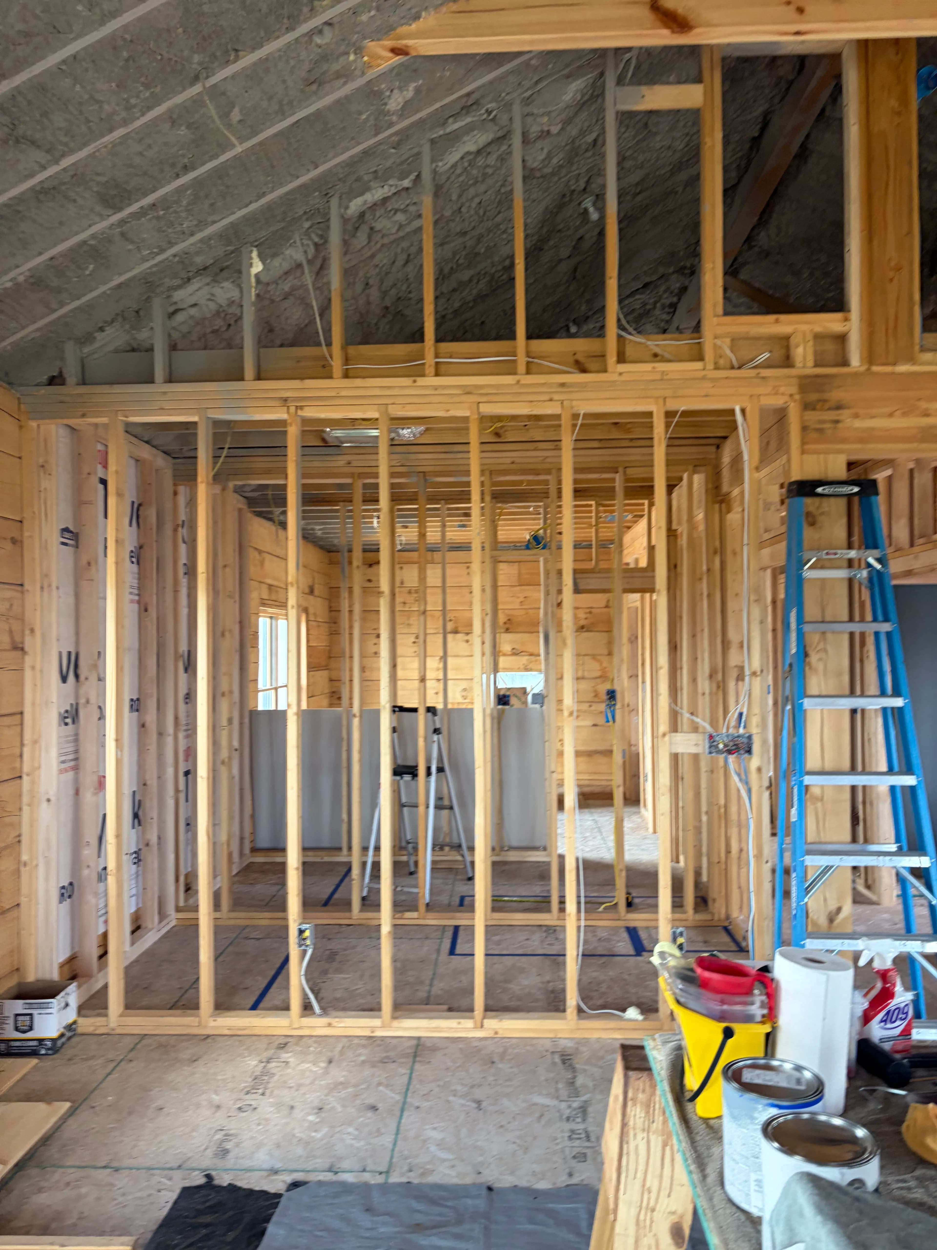 Project Grand Lake Cabin Goes From Bare Studs to Smooth Walls image