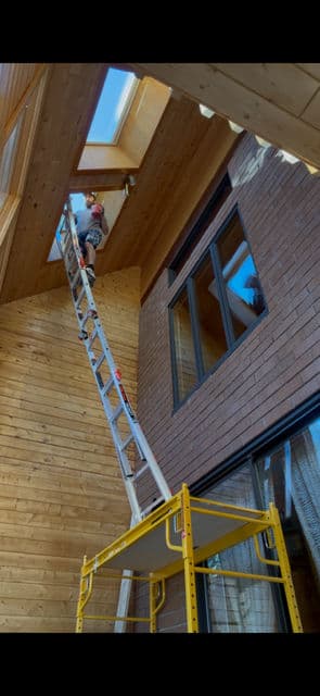 Skylight Staining Right Where It's Needed image